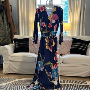 Floral Long Sleeve Maxi Dress
